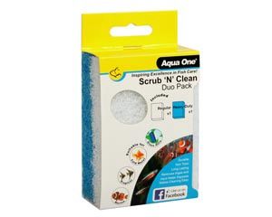 Aqua One Scrub N Clean Algae Pad Duo Pack