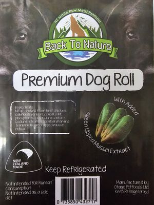 Back To Nature Dog Roll - Premium 3kg