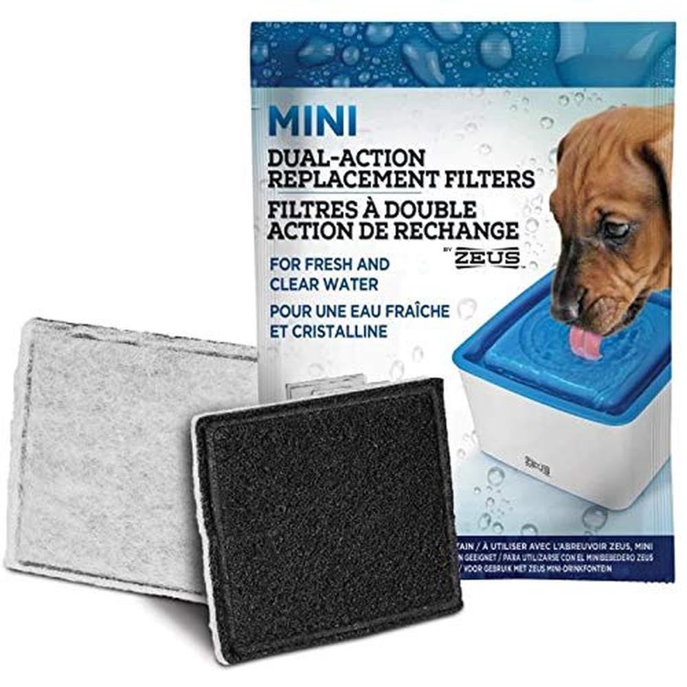 Zeus Mini Dog Fountain Replacement Filters - 3 Pack