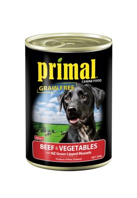 Primal Dog Food Beef &amp; Vegetable 390g Can