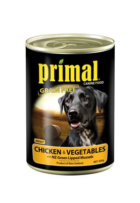 Primal Dog Food Chicken &amp; Vegetable 390g Can
