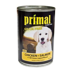 Primal Puppy Food Chicken Salmon Vegetable 390g Can