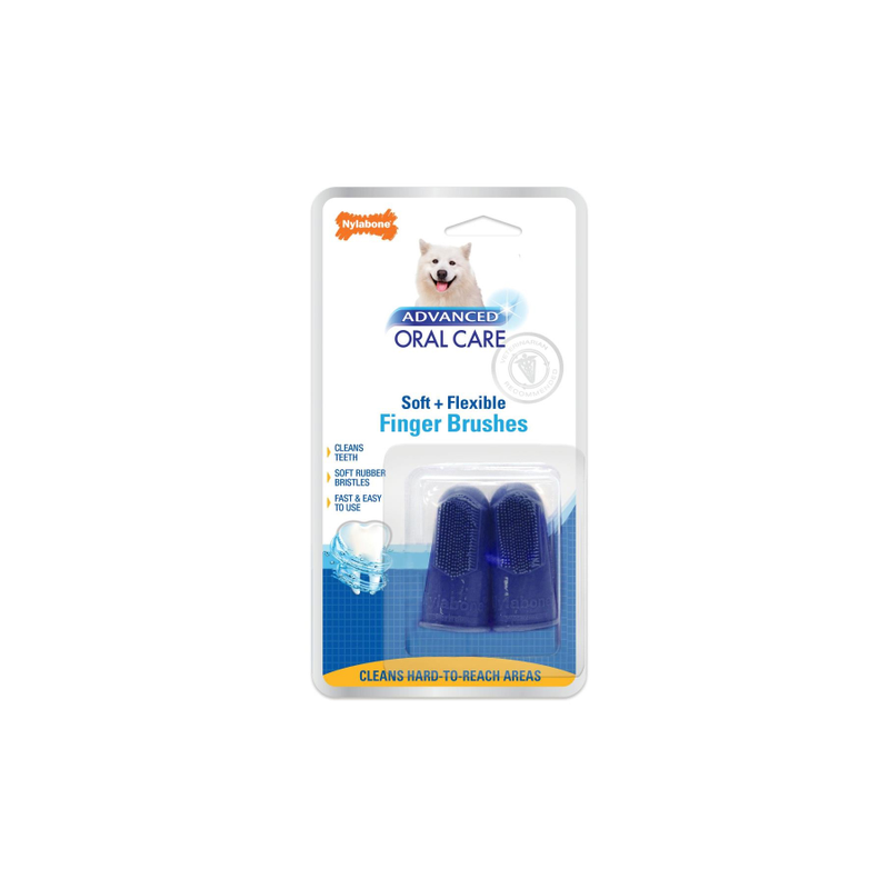 Nylabone Advanced Oral Care Finger Brush 2pk