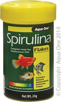 Aqua One Spirulina Flakes, Size: 24g