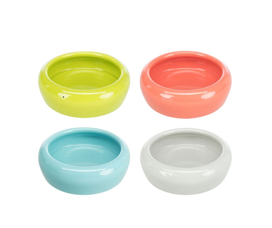 Ceramic Bowl with Rounded Rim