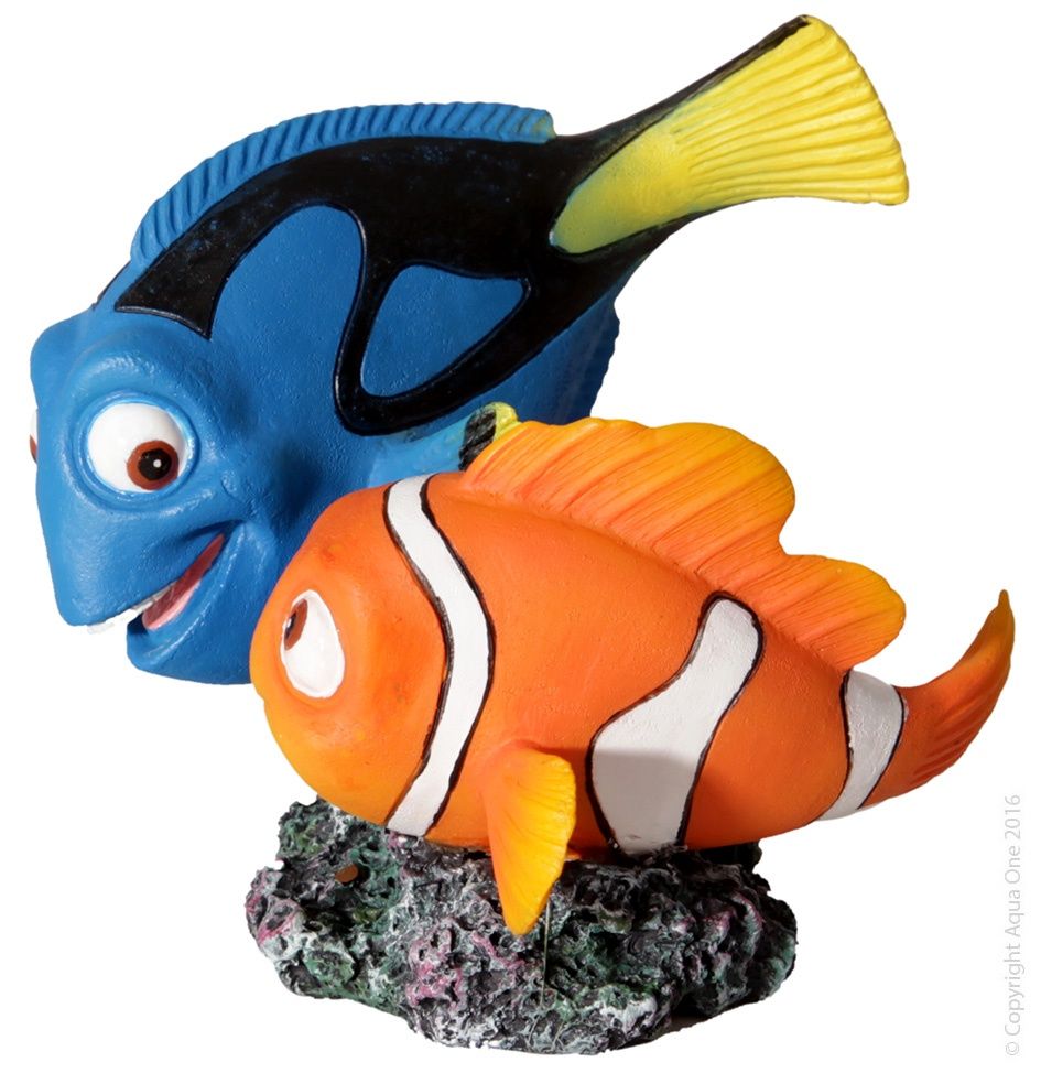 Aqua One Ornament - Blue Tang &amp; Clownfish