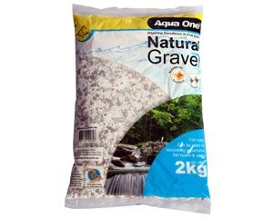 Aqua One Gravel - Natural All Sorts, Bag Size: 2kg