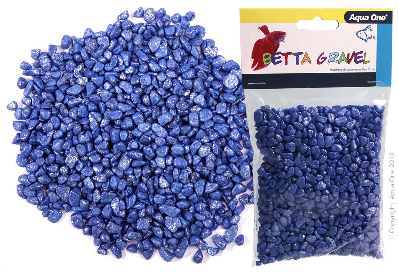 Aqua One Betta Gravel, Colour: Metallic Blue