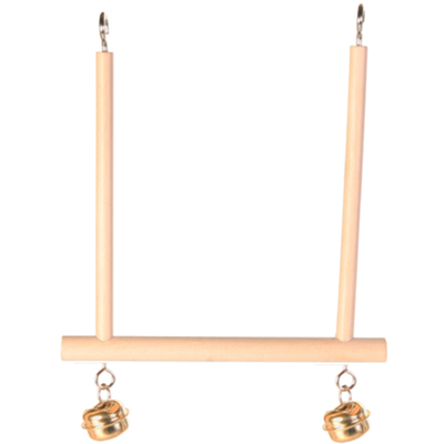 Brooklands Wooden Bird Swing with 2 Bells