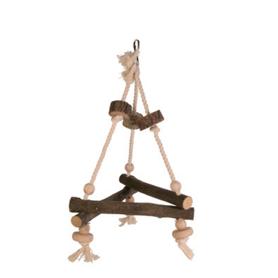Trixie Triangle Natural Wooden Bird Swing