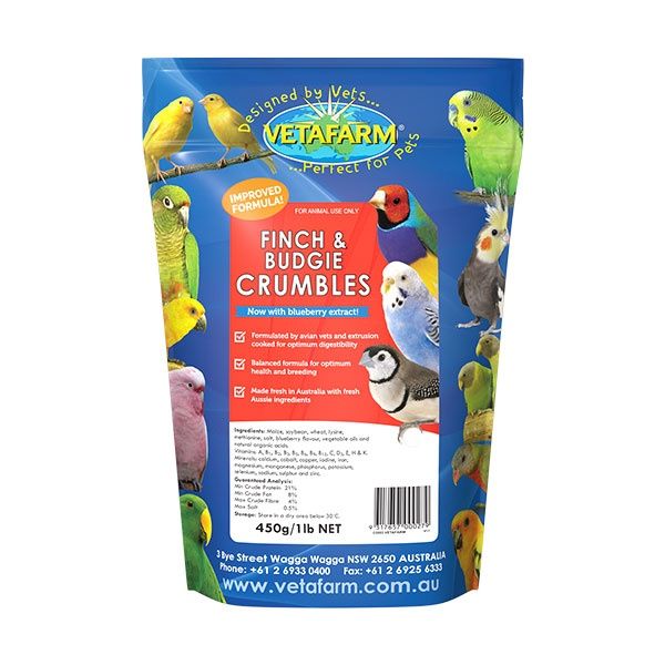 Vetafarm Finch &amp; Budgie Crumbles