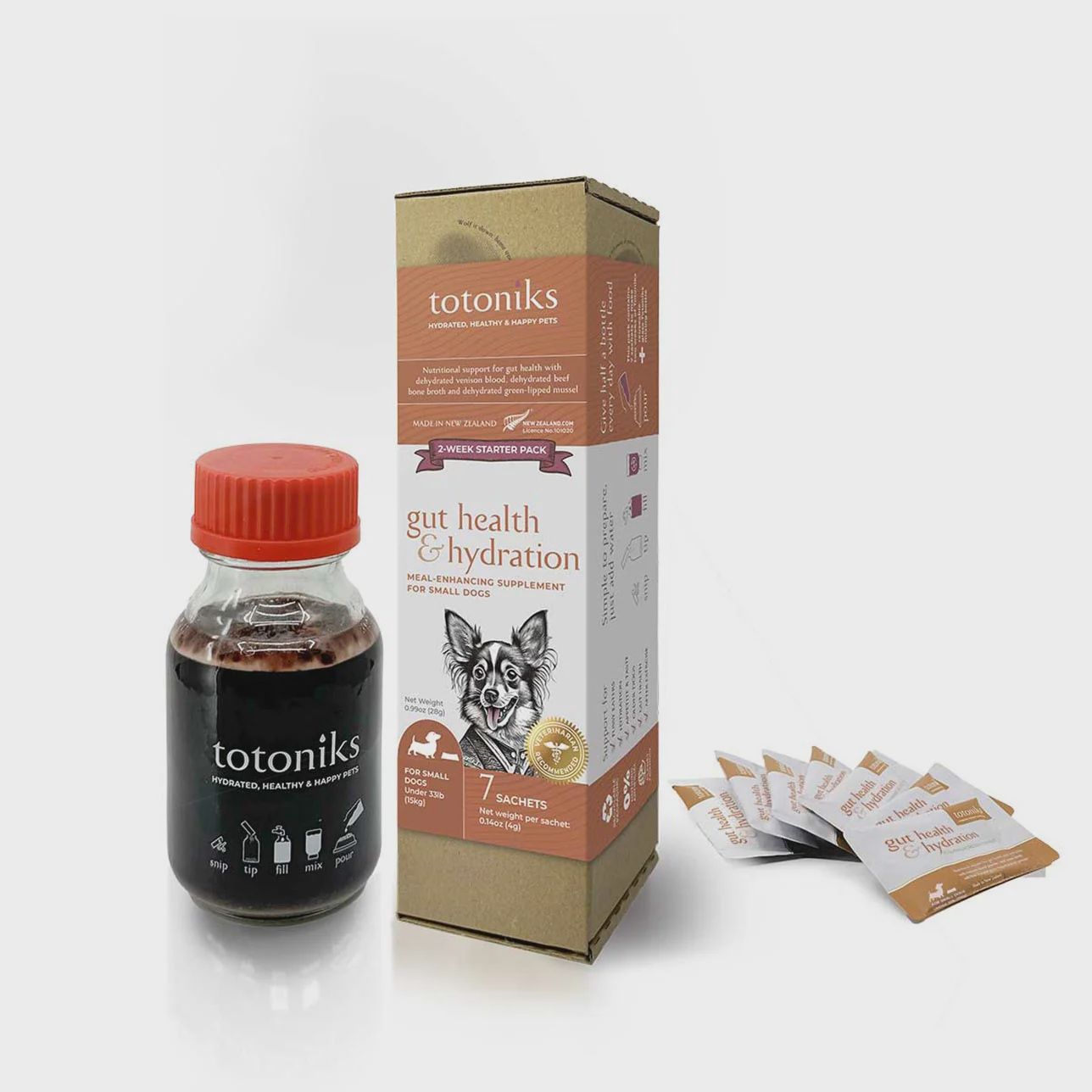 Totoniks Gut Health &amp; Hydration, Type: Small Dogs (under 15kg)