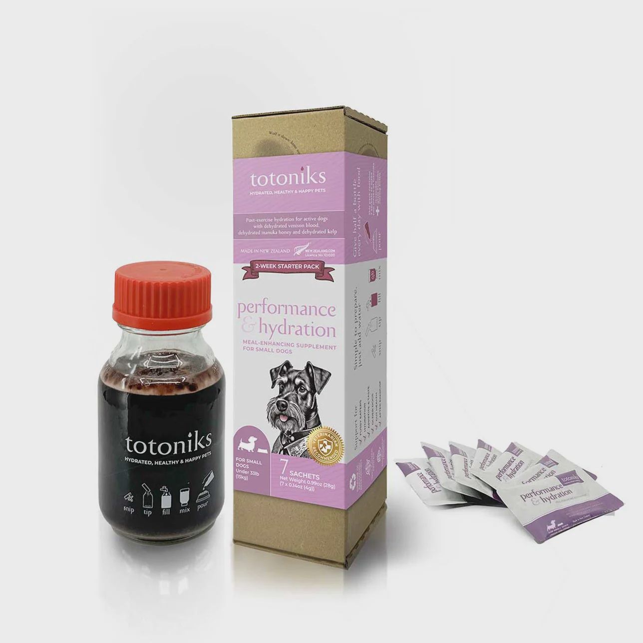 Totoniks Performance &amp; Hydration, Type: Small Dogs (under 15kg)