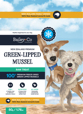 Bailey+Co Freeze Dried NZ Premium Green-Lipped Mussel Raw