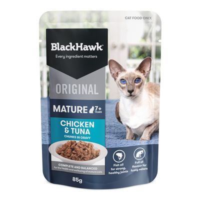 Blackhawk Cat Chicken &amp; Tuna Mature Sachets