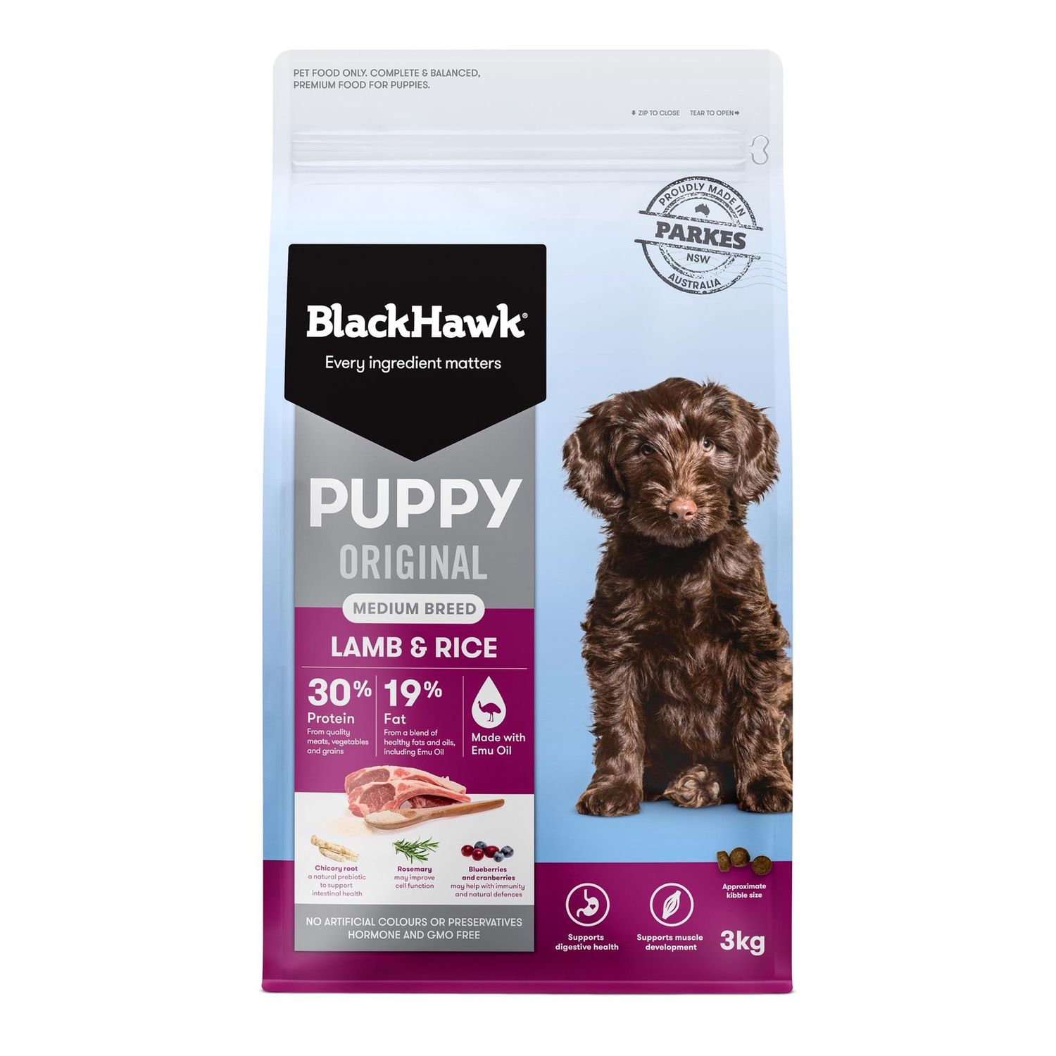 Black Hawk Puppy Medium Breed Lamb &amp; Rice