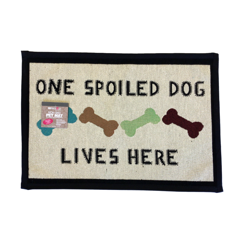 Tapestry Placemat &quot;One Spoiled Dog Lives Here&quot;