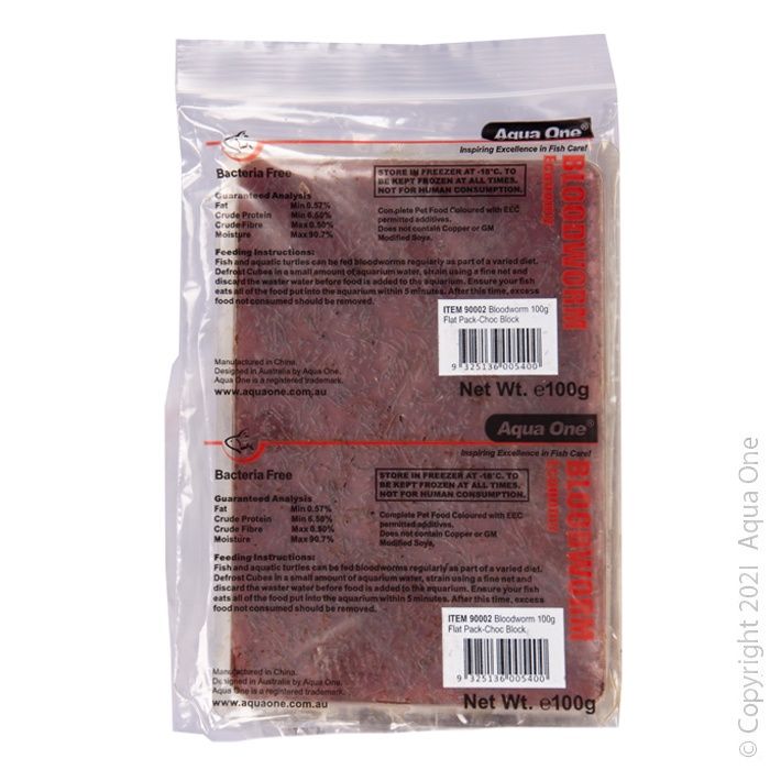Aqua One Flat Pack Bloodworm 100g