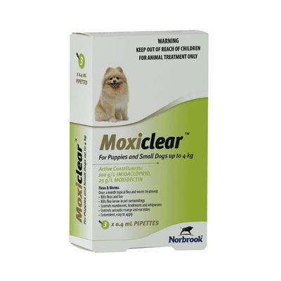 Moxiclear Dog Up to 4kg