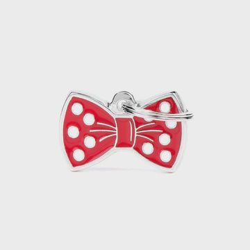 My Family Charm Red Bow