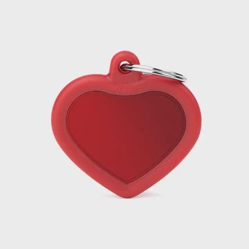 My Family Hush Tag Red Heart