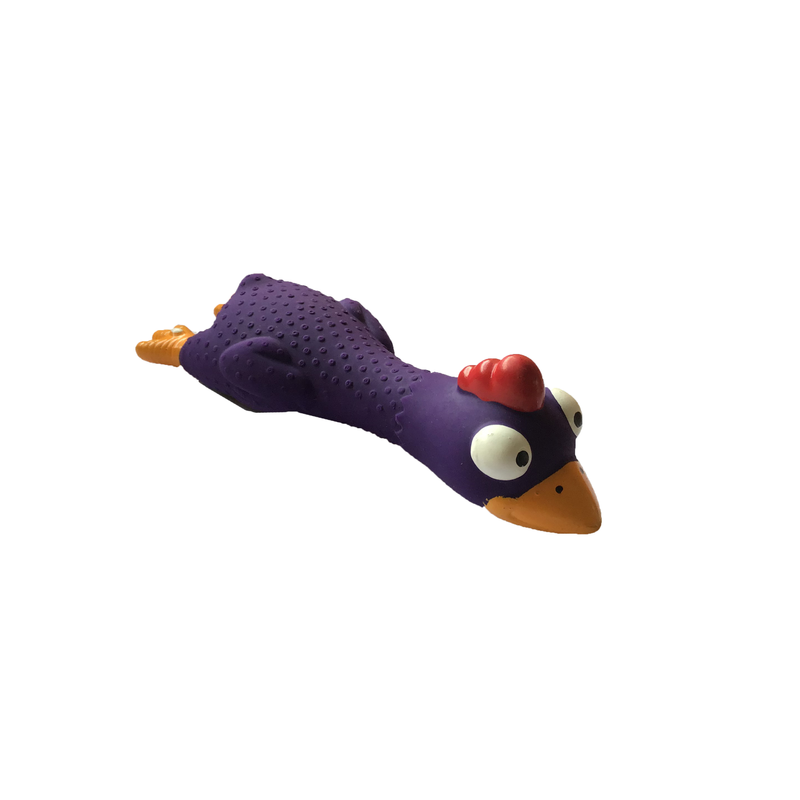 Latex Squeaky Chicken  17cm