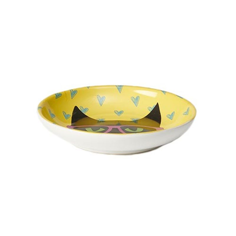 Smart Kitty Saucer Yellow 13cm
