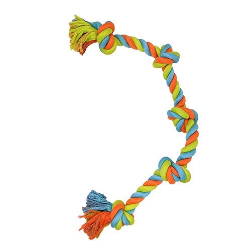 Knots of Fun Rope Bone 5 Knot Dog Toy
