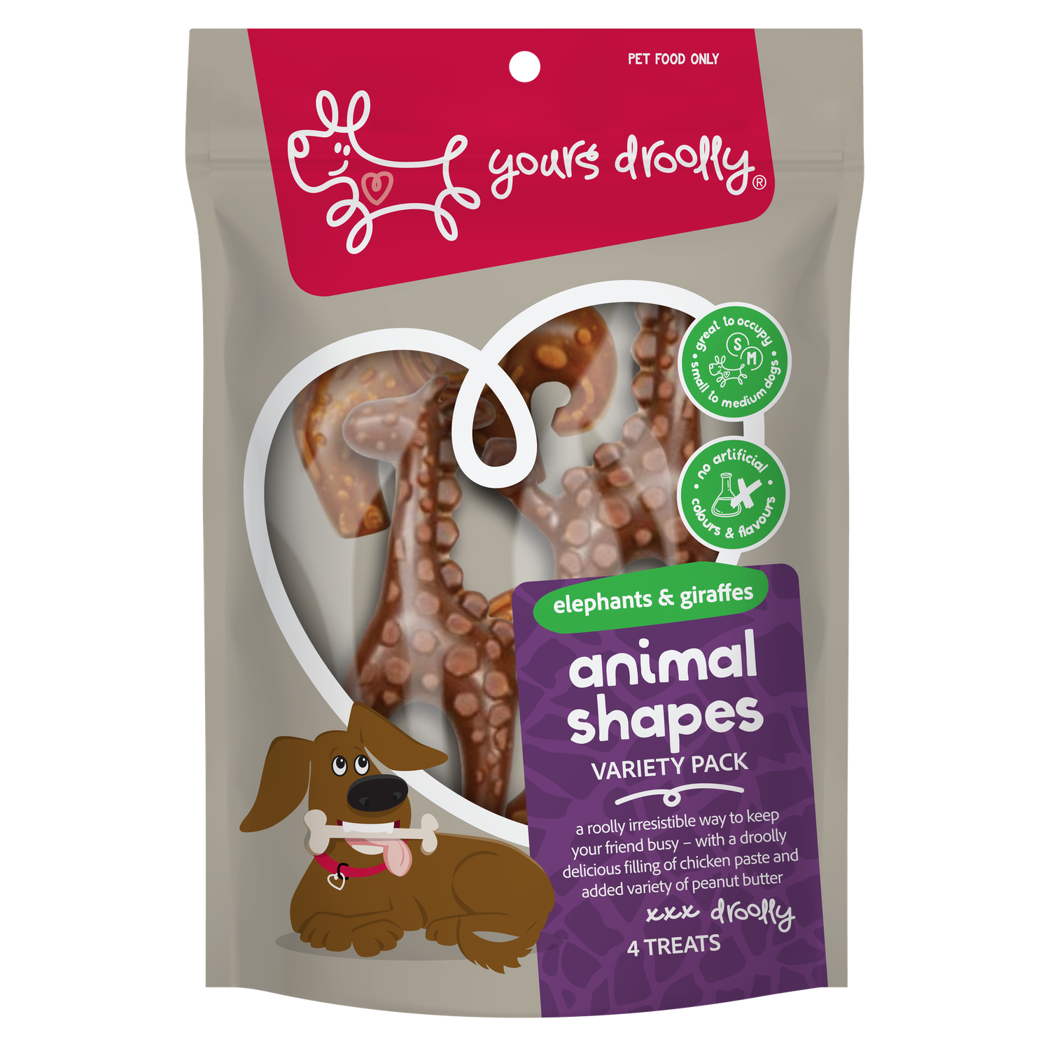 Yours Droolly Chicken Paste Filled Animal Shapes Variety