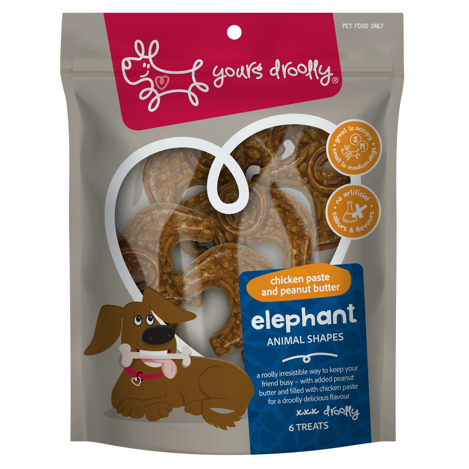 Yours Droolly Chicken Paste Filled Elephant Shapes