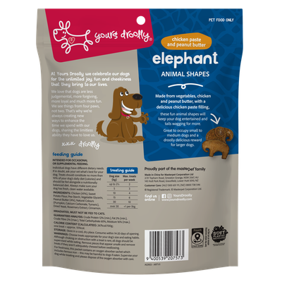 Yours Droolly Chicken Paste Filled Elephant Shapes