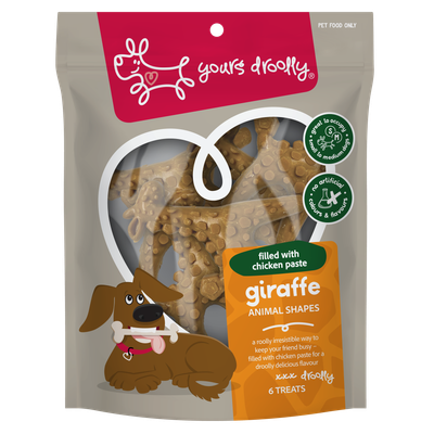 Yours Droolly Chicken Paste Filled Giraffe Shapes