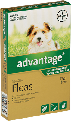 Advantage for Dogs (Under 4kg)