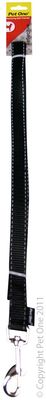 Pet One Reflective Nylon Lead - Black