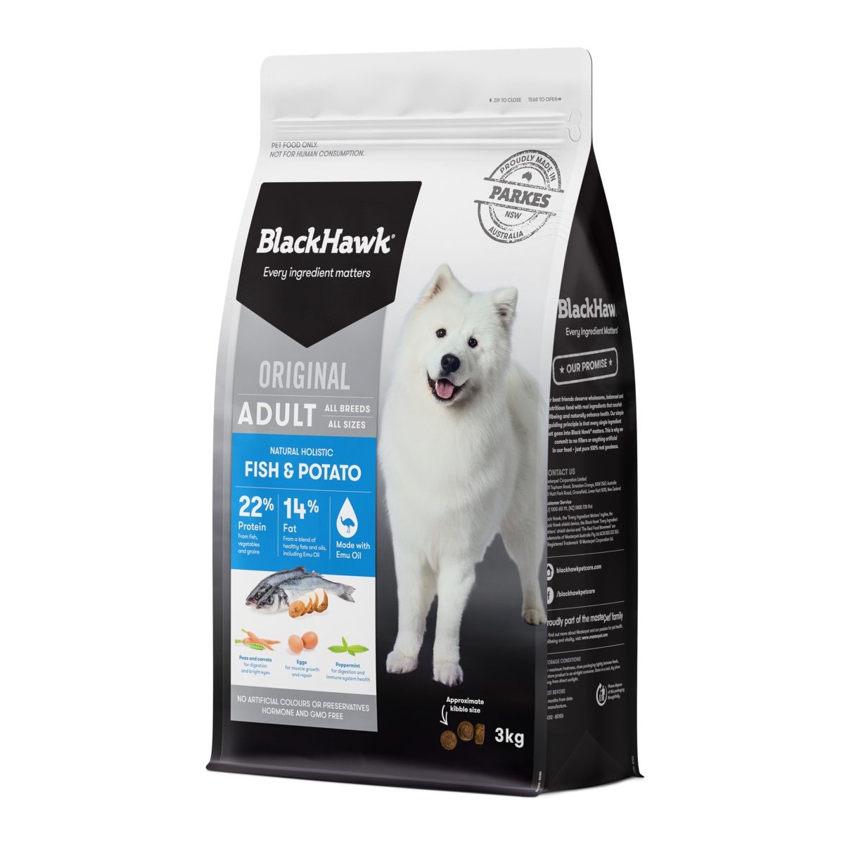 Blackhawk Original - Dog Fish &amp; Potato, Bag Size: 3kg
