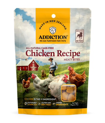 Addiction Meaty Bites Dog Treats - Chicken