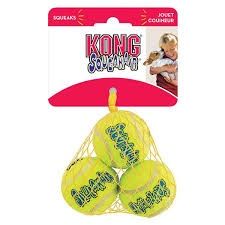 Kong Air Puppy Squeaker Tennis Ball, Size: Small (3 Pack)