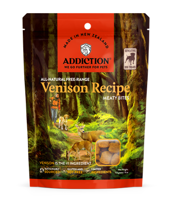 Addiction Meaty Bites Dog Treats - Venison