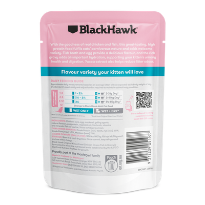 Blackhawk Kitten Chicken &amp; Ocean Fish Sachets