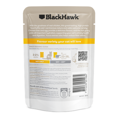 Black Hawk Cat Chicken &amp; Gravy Sachets