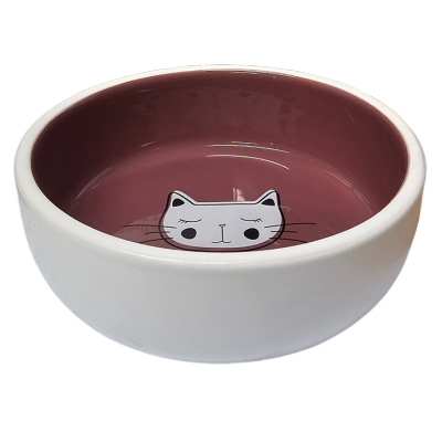 Trixie High Side Chic Cat Dish, Colour: Red