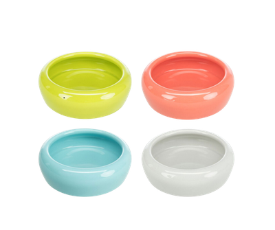 Ceramic Bowl with Rounded Rim