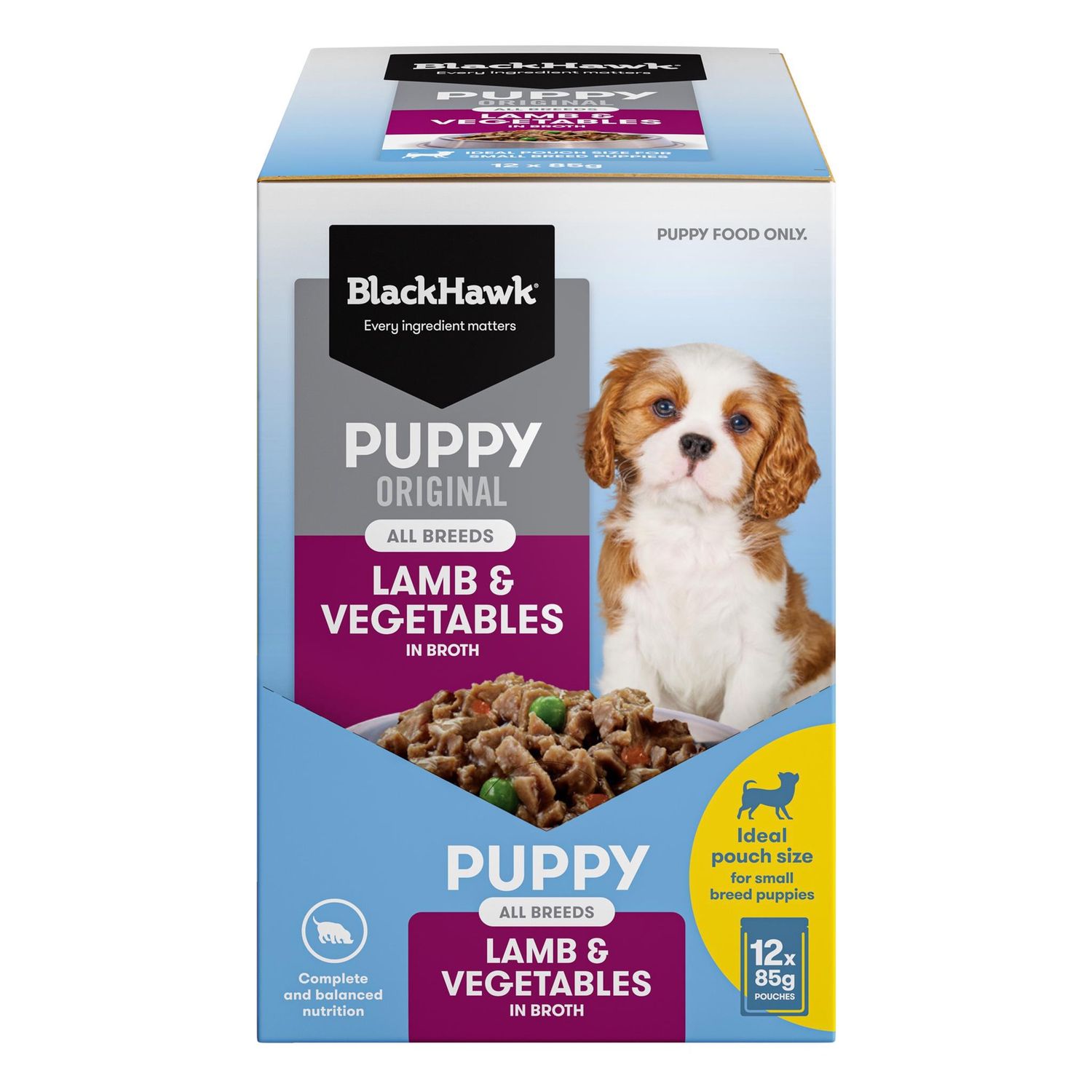 Blackhawk Puppy Original Pouch Lamb &amp; Vege, Type: 85g Pouch