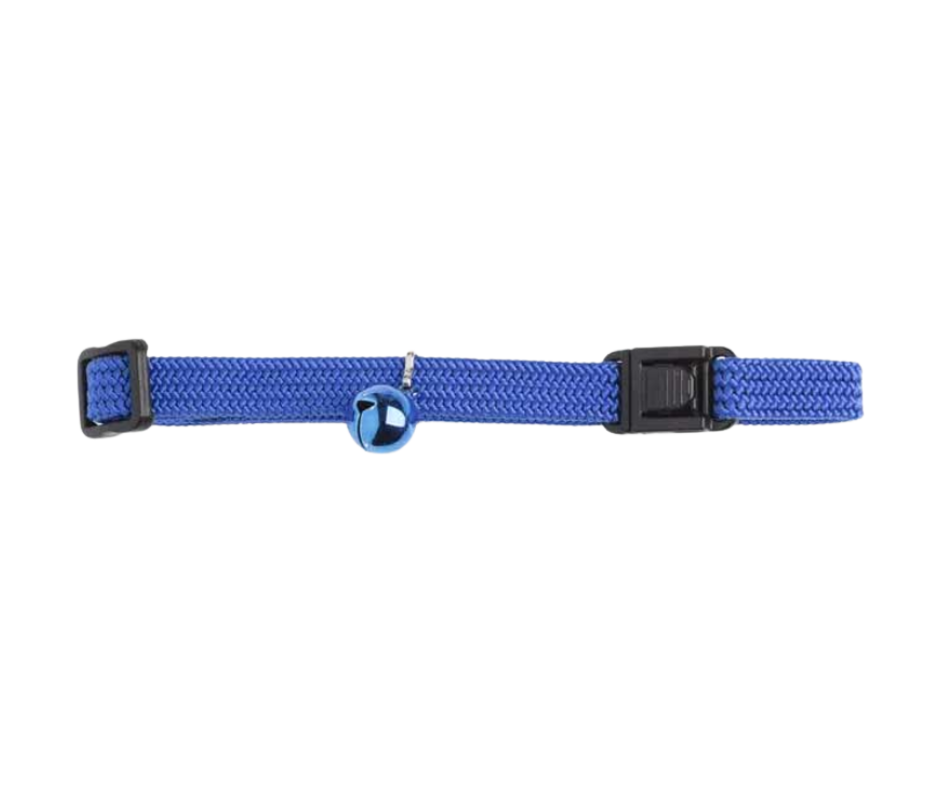 Cat Safety Collar Elastic - Black, Colour: Blue