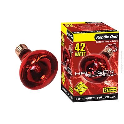 Reptile One Halogen Infrared Heat Lamp, Type: 42w