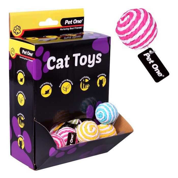 Pet One Cat Toy Paper Mouse and Ball, Type: Singles