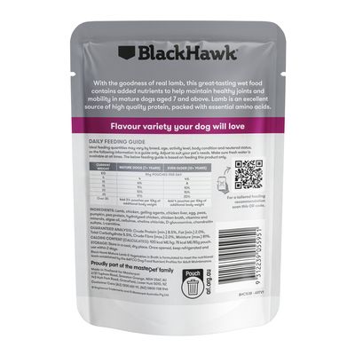 Black Hawk Original Mature Lamb &amp; Veges