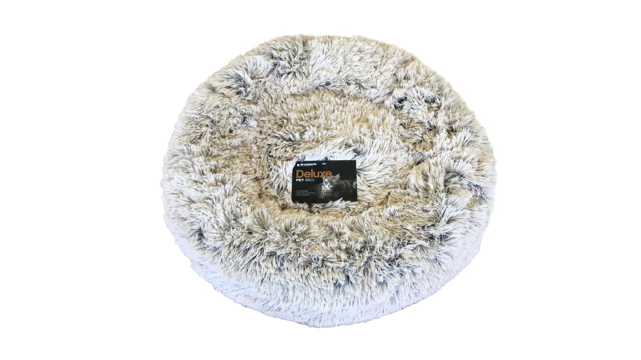 Brooklands Calming Bed Caramel Latte, Size: Small (60cm)