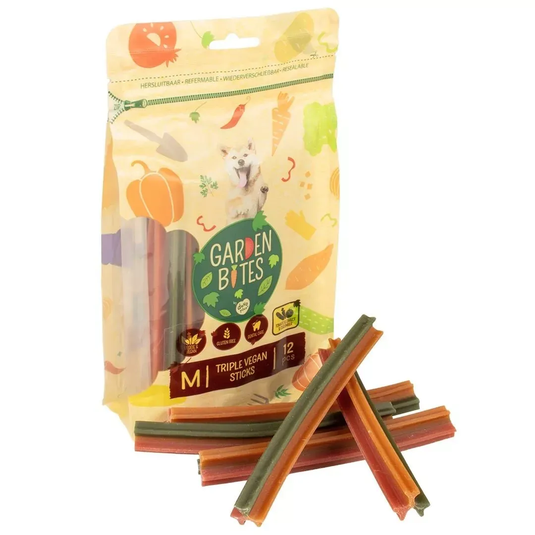 Garden Bites Triple Vegan Sticks, Type: Medium (12 pieces)