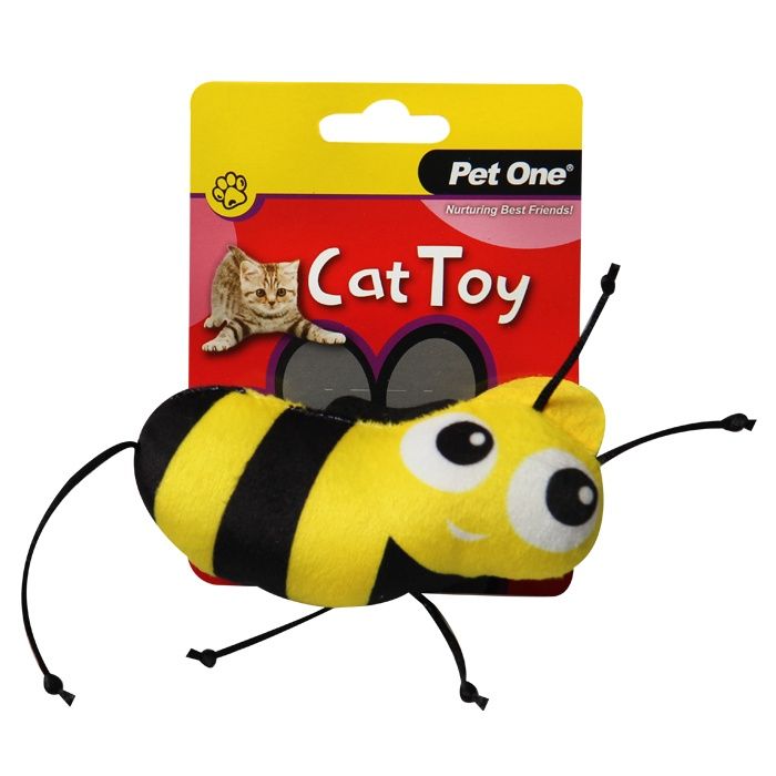 Pet One Cat Toy Bee With String